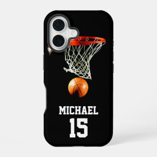 Basketball Dein Name iPhone 16 Hülle