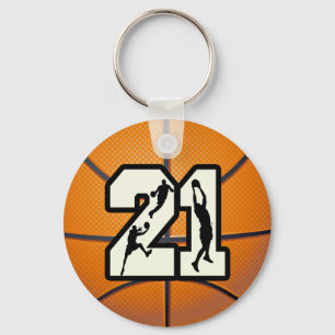 Basketball der Nr.-21 Schlüsselanhänger