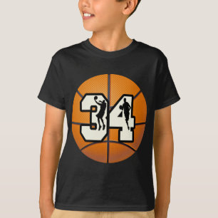 Basketball der Nr.-34 T-Shirt