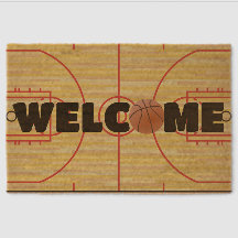 Basketball Design Coir DoorMat