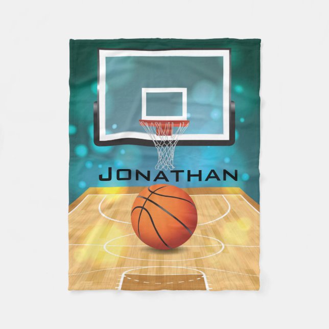 Basketball Design Fleece Blanket (Vorderseite)