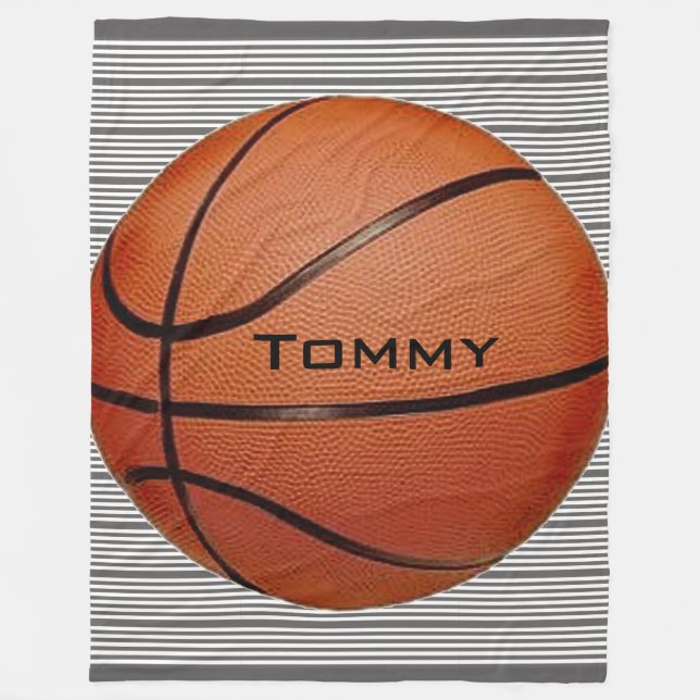 Basketball Design Fleece Blanket (Vorderseite)