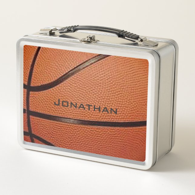 Basketball Design Metal Lunchbox (Devant)