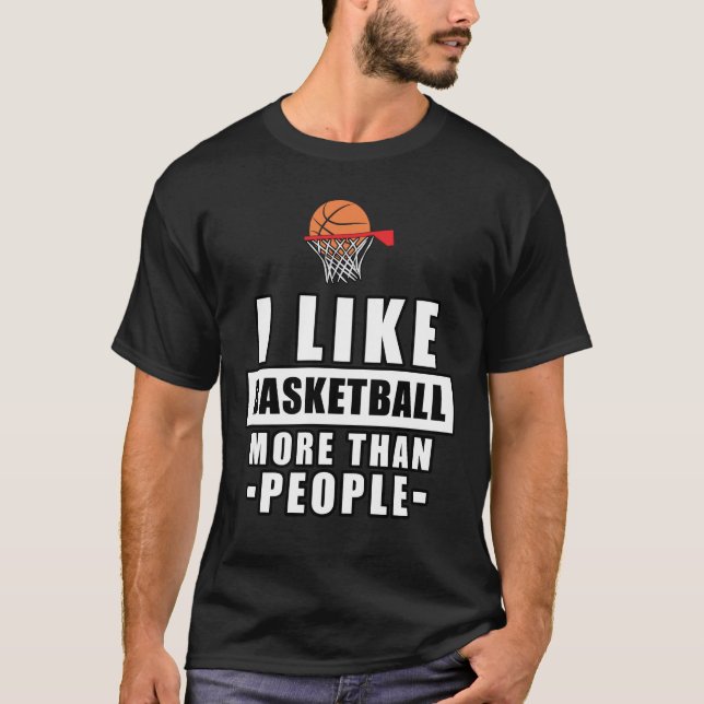 Basketball-Design T-Shirt (Vorderseite)