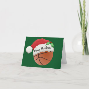 Basketball-Design-Weihnachtskarte Karte