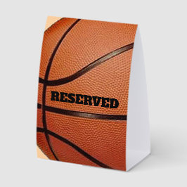 Basketball-Design-Zelt-Papier-Tischschild Tischaufsteller