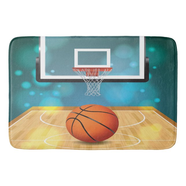 Basketball-Designbadematte Badematte (Vorderseite)