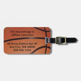 Basketball-Designmarke Gepäckanhänger
