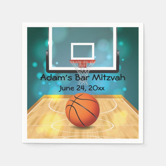Basketball Designpapier Napkins Serviette (Vorderseite)
