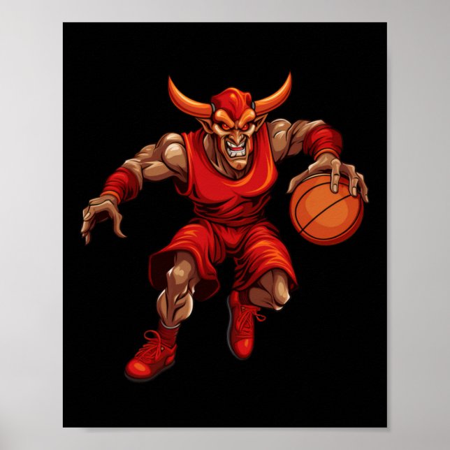 Basketball Devil Poster (Vorne)