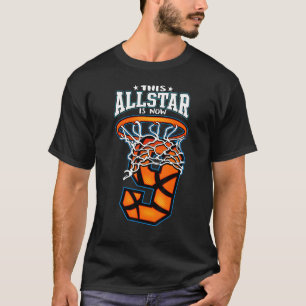 Basketball Dieser ganze Stern ist jetzt 9 Geburtst T-Shirt