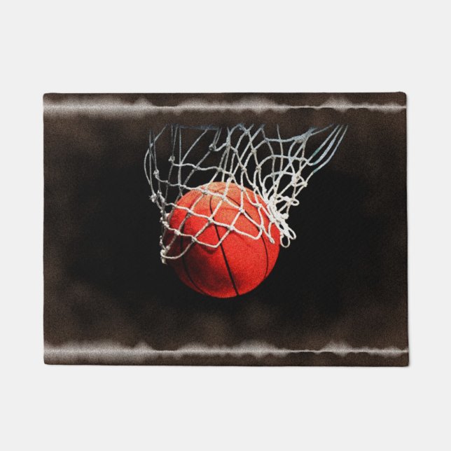Basketball Digitale Malerei Sportart Fußmatte (Vorderseite)