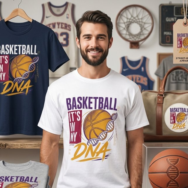 Basketball-DNA T-Shirt (Von Creator hochgeladen)