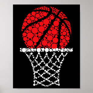 Basketball Dots Happy Dot Day für Kinder Mann Frau Poster
