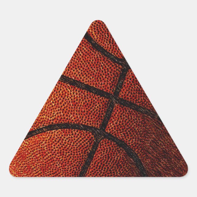 Basketball Dreieckiger Aufkleber (Vorderseite)