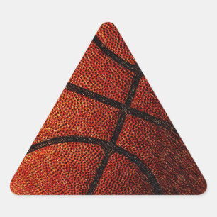 Basketball Dreieckiger Aufkleber