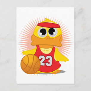 Basketball Duck Postkarte