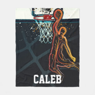 Basketball-Dunk-Jump-Shot moderne urbane Coolness Fleecedecke