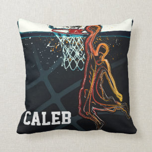 Basketball-Dunk-Jump-Shuss moderner urbaner Coolst Kissen