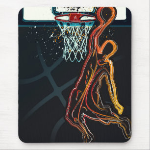 Basketball Dunk Sprungwurf Moderne urbane Coolness Mousepad