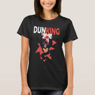 Basketball Dunking Gorilla Ape Sport T-Shirt