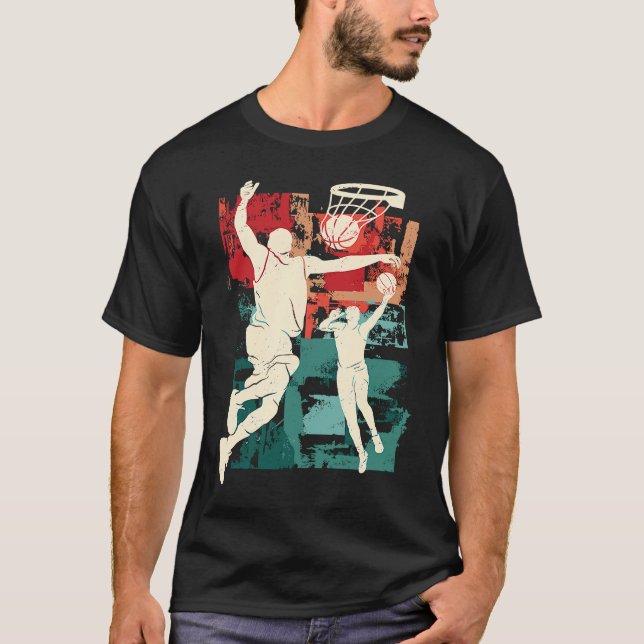 Basketball-Dunking T-Shirt (Vorderseite)