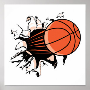 Basketball durchreißen poster