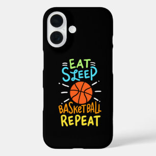 Basketball - Eat Sleep Basketball Repeat iPhone 16 Hülle