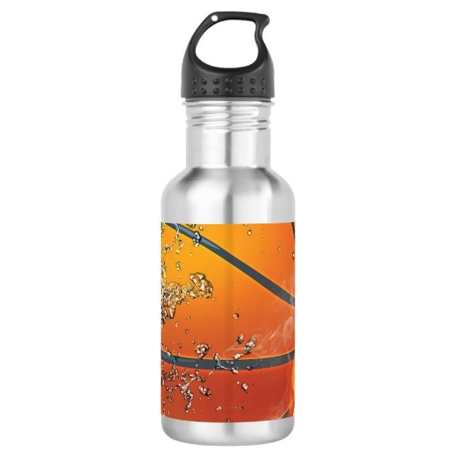 Basketball Edelstahlflasche (Vorderseite)