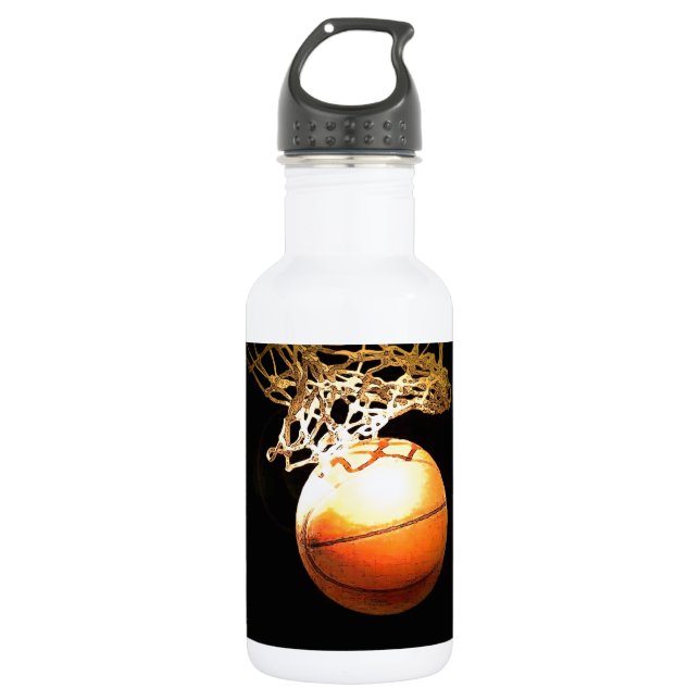 Basketball Edelstahlflasche (Vorderseite)