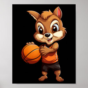 Basketball-Eichel Poster