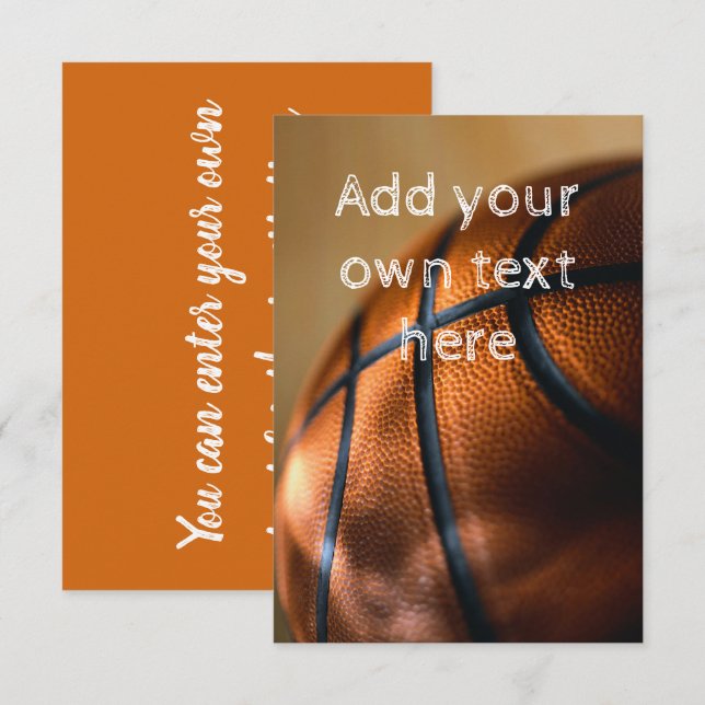 Basketball-Einladung Einladung (Vorne/Hinten)