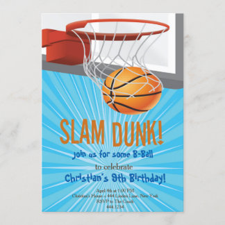 Basketball Einladung zum Geburtstag