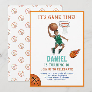 Basketball Einladung zum Geburtstag