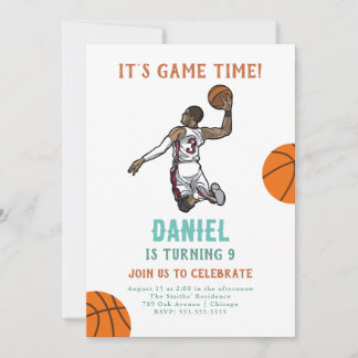 Basketball Einladung zum Geburtstag