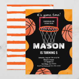 Basketball Einladung zum Geburtstag