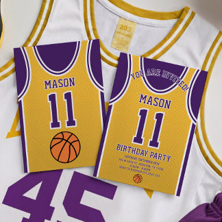 Basketball Einladung zum Geburtstag