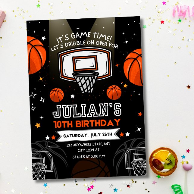 Basketball Einladung zum Geburtstag, Sport Geburts (Von Creator hochgeladen)