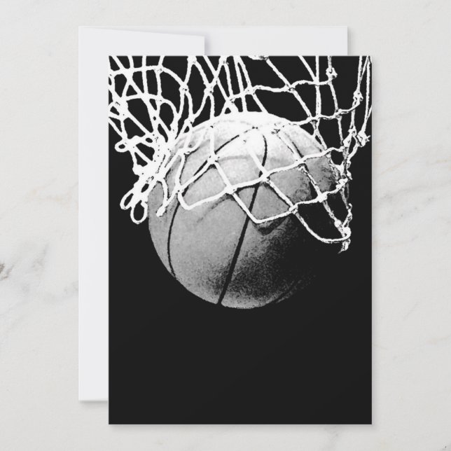 Basketball Einladungen - Basketball Einladung (Vorderseite)