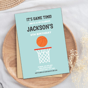 Basketball-Einladungen für grünes Licht Einladung