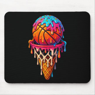 Basketball-Eiscreme-Drip für Jungen Mädchen Jugend Mousepad