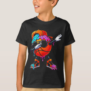 Basketball Eiscreme-Tropf Dabbing T-Shirt