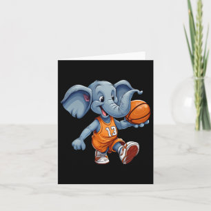Basketball Elephant Karte