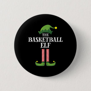 Basketball Elf Matching Family Group Weihnachtsfei Button