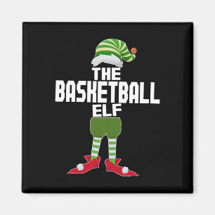 Basketball Elf Matching Family Group Weihnachtsfei Magnet