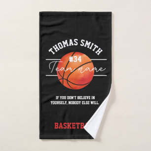 basketball entraîneur équipe serviette à main