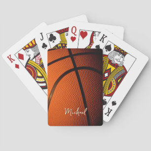 Basketball Ersetze Eigener Name Anpassbar Spielkarten