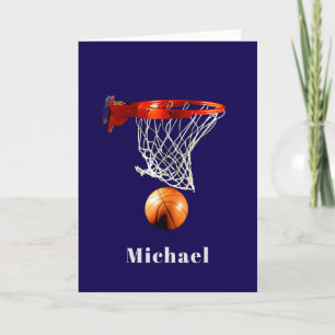 Basketball Ersetze mit deinem Namen Karte