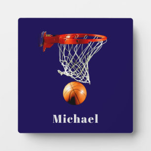 Basketball Ersetzen Sie mit Ihrem Namen Fotoplatte