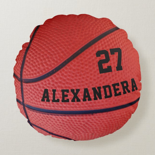 Basketball erstellt ein eigenes Team Rundes Kissen (Vorderseite)